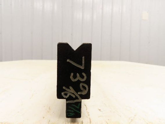 Press Brake Die 73-5/8" Long 90° V 7/16" W 1/4" D 1-3/4" H 1/2" Tang