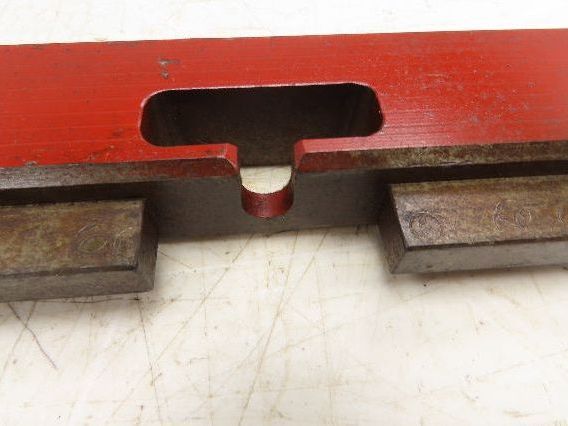 Press Brake Die 62" Long 90° V 3/8" W 7/32" D 1-3/4" H 1/2" Tang