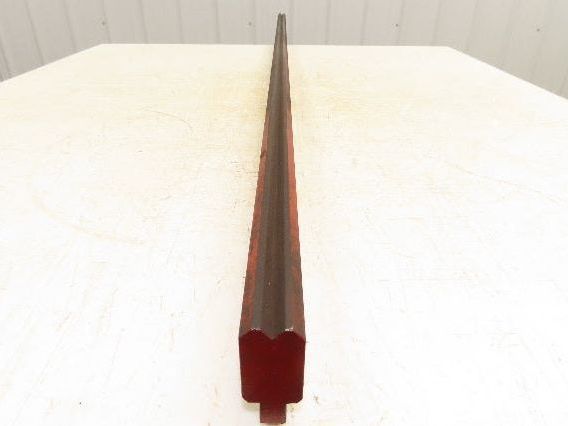 Press Brake Die 62" Long 90° V 3/8" W 7/32" D 1-3/4" H 1/2" Tang