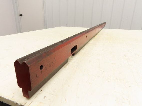 Press Brake Die 62" Long 90° V 3/8" W 7/32" D 1-3/4" H 1/2" Tang