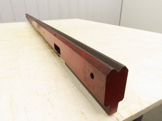 Press Brake Die 62" Long 90° V 3/8" W 7/32" D 1-3/4" H 1/2" Tang