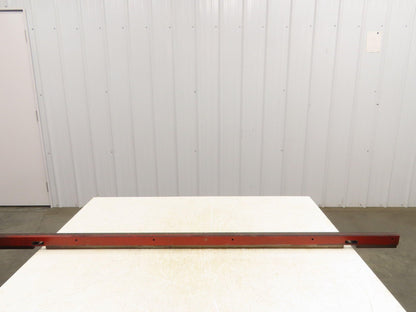 Press Brake Die 62" Long 90° V 3/8" W 7/32" D 1-3/4" H 1/2" Tang