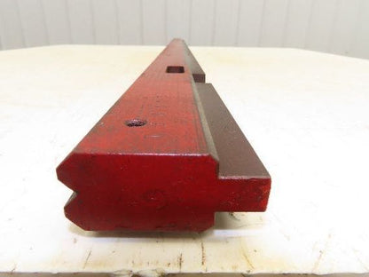 Press Brake Die 62" Long 90° V 3/8" W 7/32" D 1-3/4" H 1/2" Tang