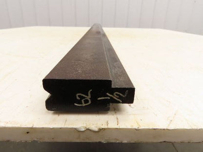 Press Brake Die 62-1/2" Long 90° V 3/8" W 3/16" D 1-3/4" H 1/2" Tang