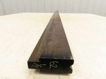 Press Brake Die 62-1/2" Long 90° V 3/8" W 3/16" D 1-3/4" H 1/2" Tang