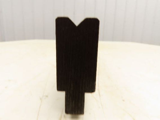 Press Brake Die 62-1/2" Long 90° V 3/8" W 3/16" D 1-3/4" H 1/2" Tang