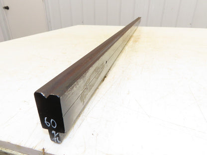 Press Brake Die 60-1/2" Long 90° V 3/8" W 3/16" D 1-3/4" H 1/2" Tang