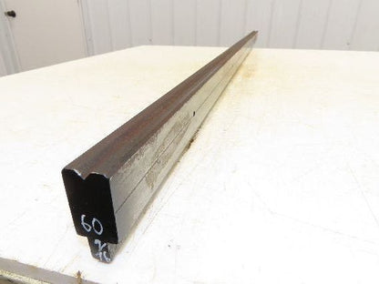 Press Brake Die 60-1/2" Long 90° V 3/8" W 3/16" D 1-3/4" H 1/2" Tang