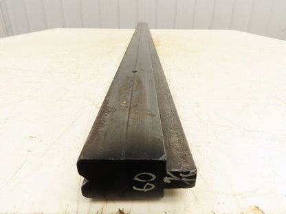 Press Brake Die 60-1/2" Long 90° V 3/8" W 3/16" D 1-3/4" H 1/2" Tang