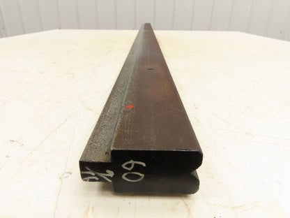 Press Brake Die 60-1/2" Long 90° V 3/8" W 3/16" D 1-3/4" H 1/2" Tang
