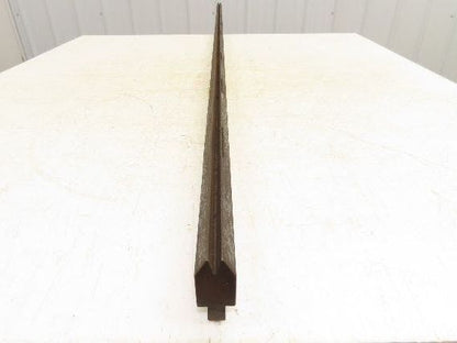Press Brake Die 76-3/8" Long 30° Acute V 5/16" W 7/16" D 1-3/4" H 1/2" Tang