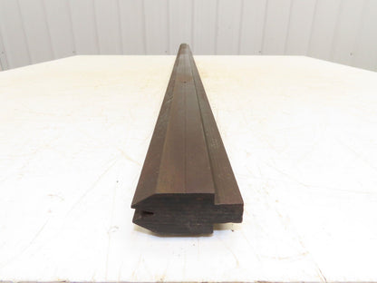 Press Brake Die 76-3/8" Long 30° Acute V 5/16" W 7/16" D 1-3/4" H 1/2" Tang