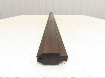Press Brake Die 76-3/8" Long 30° Acute V 5/16" W 7/16" D 1-3/4" H 1/2" Tang