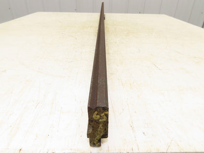 Press Brake Die 65" Long 90° V 7/32" W 1/8" D 1-3/4" H 1/2" Tang