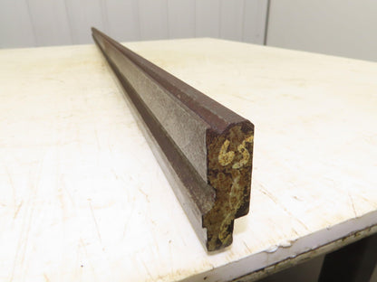 Press Brake Die 65" Long 90° V 7/32" W 1/8" D 1-3/4" H 1/2" Tang