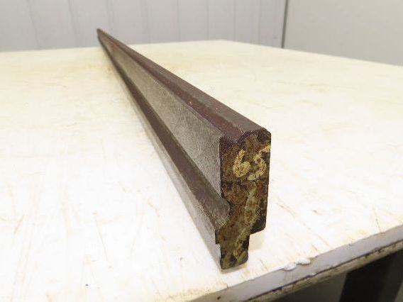 Press Brake Die 65" Long 90° V 7/32" W 1/8" D 1-3/4" H 1/2" Tang