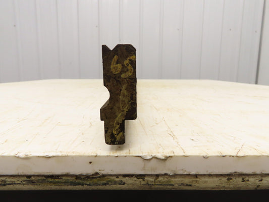 Press Brake Die 65" Long 90° V 7/32" W 1/8" D 1-3/4" H 1/2" Tang