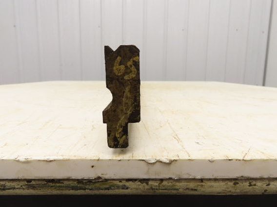Press Brake Die 65" Long 90° V 7/32" W 1/8" D 1-3/4" H 1/2" Tang