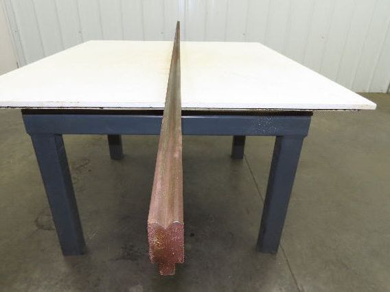 Press Brake Die 122" Long 90° V 7/16" W 1/4" D 1-3/4" H 1/2" Tang