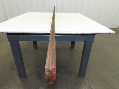 Press Brake Die 122" Long 90° V 7/16" W 1/4" D 1-3/4" H 1/2" Tang