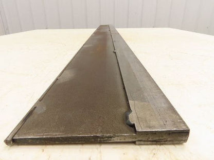 Press Brake Punch Die 69" Long 1/4" Rod Diameter 3-3/4" H 1/2" Tang