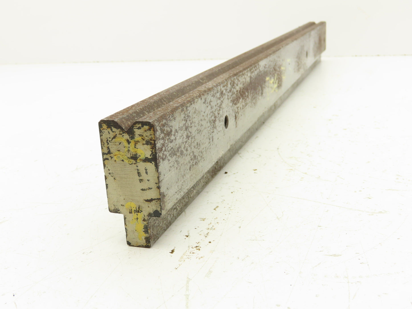 Press Brake Die 25-1/8" Long 90° V 5/16" W 3/16" D 1-3/4" H 1/2" Tang