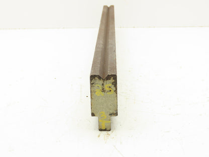 Press Brake Die 25-1/8" Long 90° V 5/16" W 3/16" D 1-3/4" H 1/2" Tang