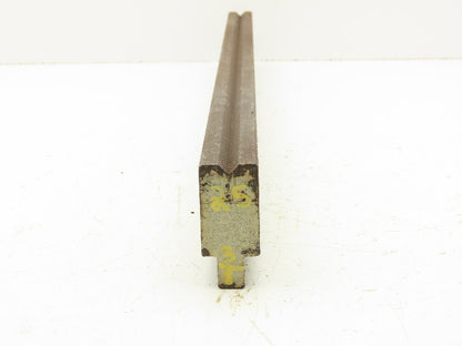 Press Brake Die 25-1/8" Long 90° V 5/16" W 3/16" D 1-3/4" H 1/2" Tang