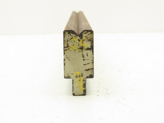 Press Brake Die 25-1/8" Long 90° V 5/16" W 3/16" D 1-3/4" H 1/2" Tang
