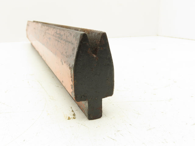 Press Brake Die 22-1/2" Long 30° Acute V 1/2" W 3/4" D 2-1/8" H 1/2" Tang