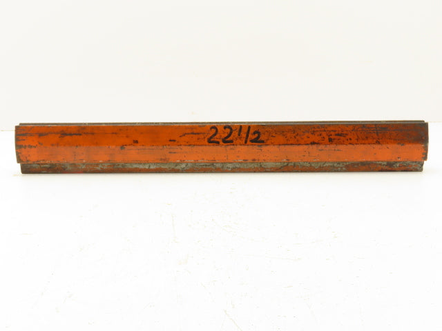 Press Brake Die 22-1/2" Long 30° Acute V 1/2" W 3/4" D 2-1/8" H 1/2" Tang
