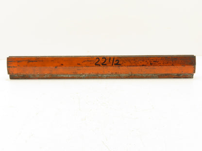 Press Brake Die 22-1/2" Long 30° Acute V 1/2" W 3/4" D 2-1/8" H 1/2" Tang