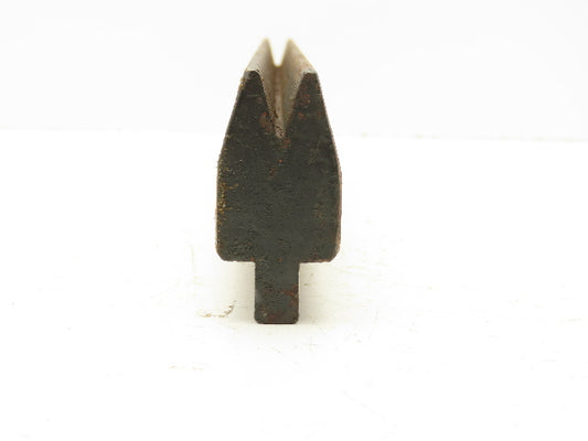 Press Brake Die 22-1/2" Long 30° Acute V 1/2" W 3/4" D 2-1/8" H 1/2" Tang