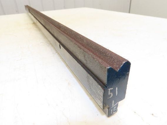 Press Brake Die 51" Long 90° V 1/2" W 1/4" D 1-3/4" H 1/2" Tang
