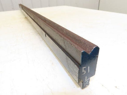 Press Brake Die 51" Long 90° V 1/2" W 1/4" D 1-3/4" H 1/2" Tang