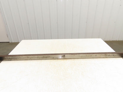 Press Brake Die 51" Long 90° V 1/2" W 1/4" D 1-3/4" H 1/2" Tang