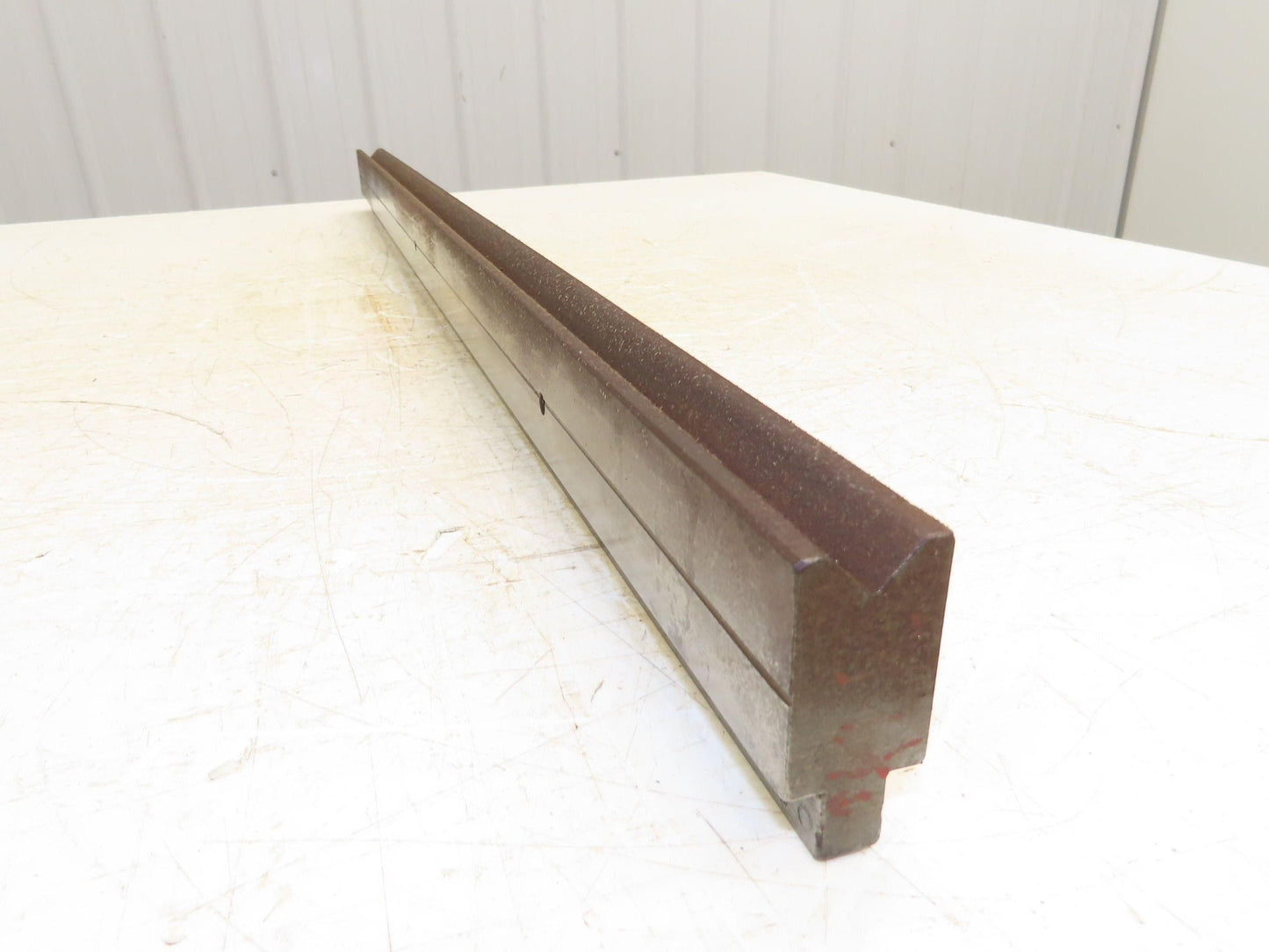 Press Brake Die 37-1/8" Long 90° V 11/16" W 5/16" D 1-3/4" H 1/2" Tang