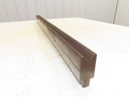 Press Brake Die 37-1/8" Long 90° V 11/16" W 5/16" D 1-3/4" H 1/2" Tang