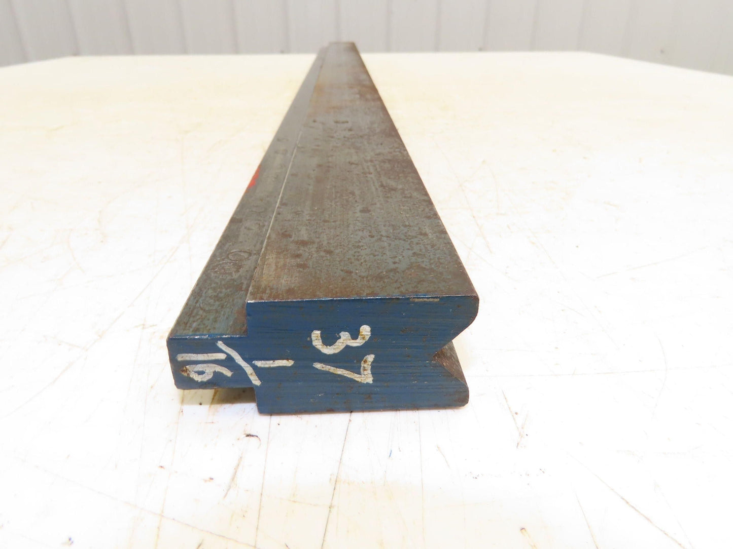 Press Brake Die 37-1/8" Long 90° V 11/16" W 5/16" D 1-3/4" H 1/2" Tang