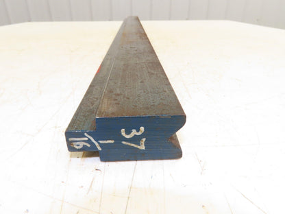 Press Brake Die 37-1/8" Long 90° V 11/16" W 5/16" D 1-3/4" H 1/2" Tang