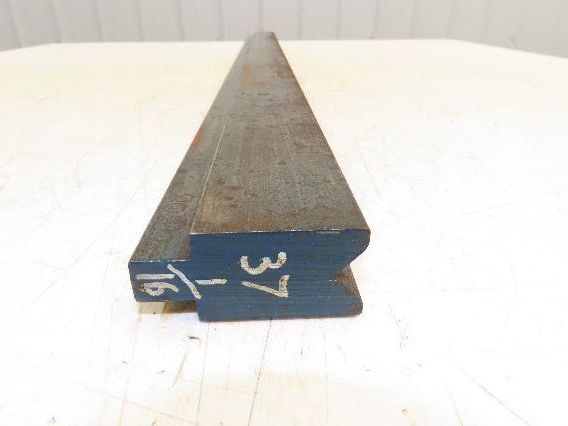 Press Brake Die 37-1/8" Long 90° V 11/16" W 5/16" D 1-3/4" H 1/2" Tang