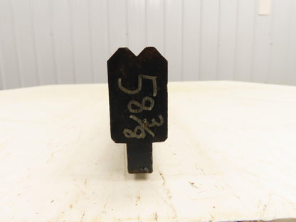 Press Brake Die 58-3/8" Long 90° V 1/4" W 1/8" D 1-3/4" H 1/2" Tang