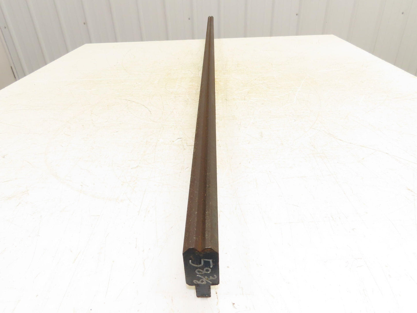 Press Brake Die 58-3/8" Long 90° V 1/4" W 1/8" D 1-3/4" H 1/2" Tang