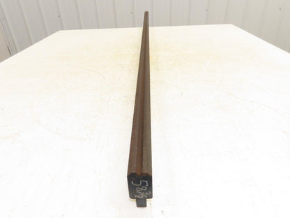 Press Brake Die 58-3/8" Long 90° V 1/4" W 1/8" D 1-3/4" H 1/2" Tang