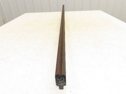 Press Brake Die 58-3/8" Long 90° V 1/4" W 1/8" D 1-3/4" H 1/2" Tang