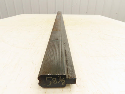 Press Brake Die 58-3/8" Long 90° V 1/4" W 1/8" D 1-3/4" H 1/2" Tang