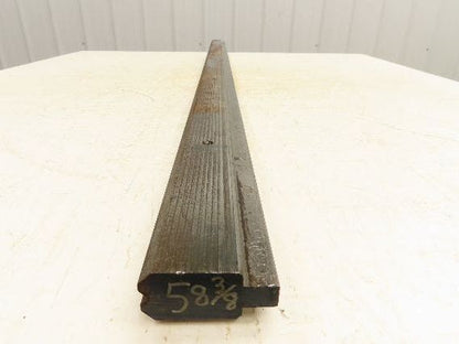 Press Brake Die 58-3/8" Long 90° V 1/4" W 1/8" D 1-3/4" H 1/2" Tang