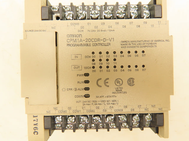 Omron CPM1A-20CDR-D-V1 Programmable Controller PLC I/O Module