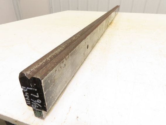 Press Brake Die 47-5/8" Long 90° V 5/16" W 1/8" D 1-3/4" H 1/2" Tang