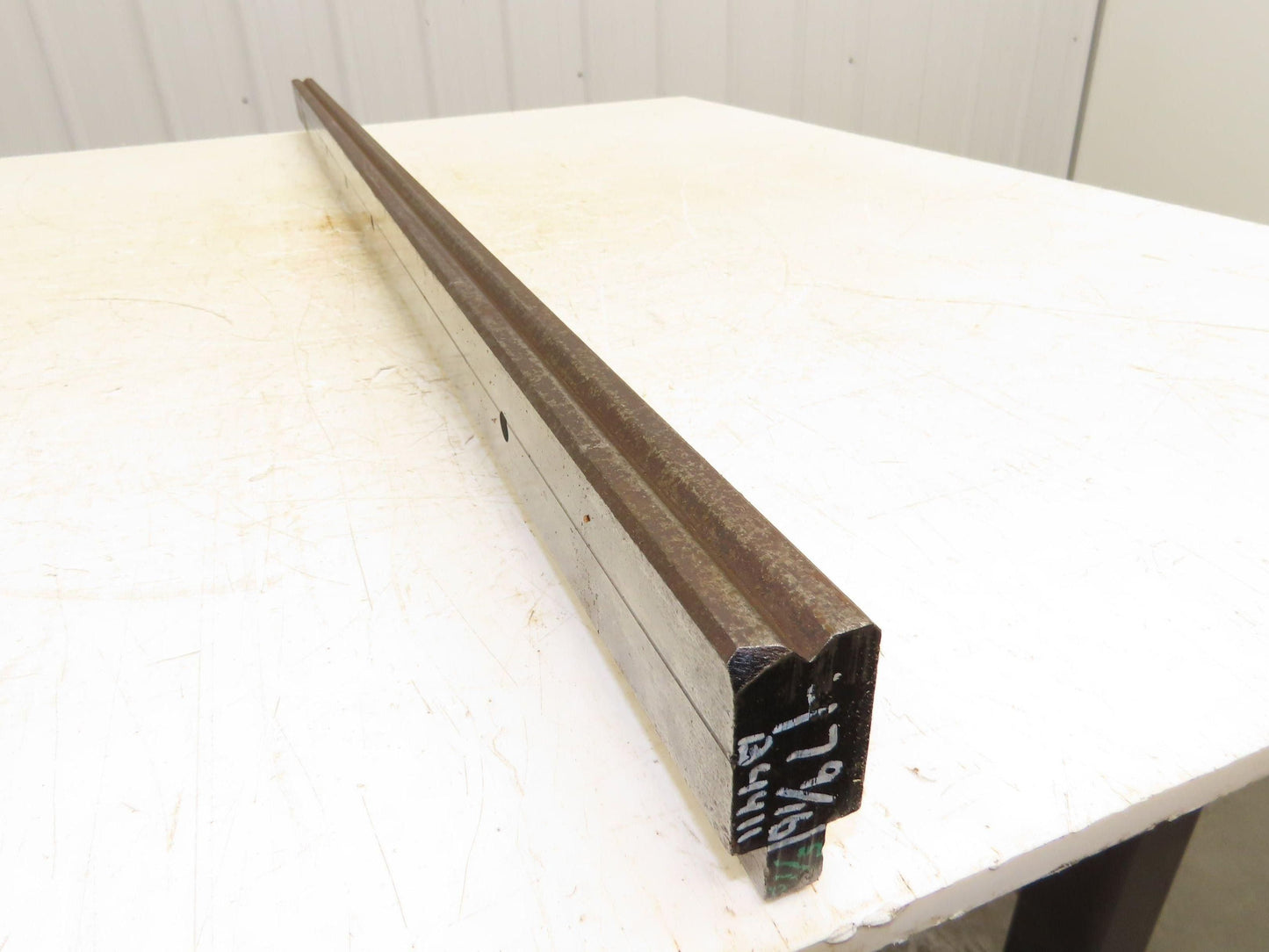Press Brake Die 47-5/8" Long 90° V 5/16" W 1/8" D 1-3/4" H 1/2" Tang